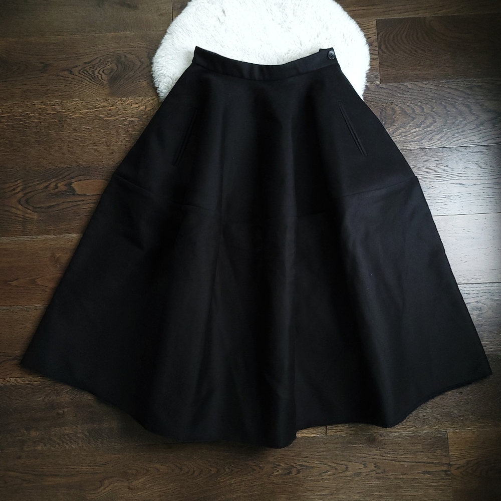 Esther Perbandt Squircle Custom Made Heavy Avante Garde Parachute Midi Skirt - Picture 3 of 13